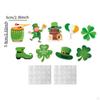 36Pcs ST Patrick's Day Wall Stickers PVC Ornament Decals Decoration