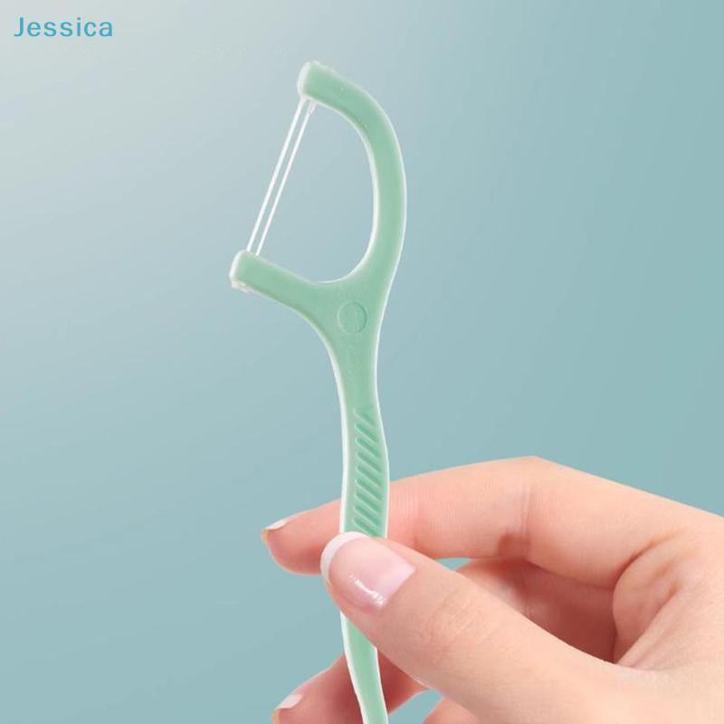 Mint Fresh Double-Line Floss Picks (50-Count) | Dual-Strand Teeth Cleaning Sticks, Deep Plaque Removal for Daily Oral Care