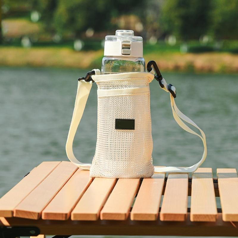 Portable Sport Water Bottle Cover Meshes Cup Sleeve Nylons Water Bottle Pouches Water Cup Protective Cover Enduring