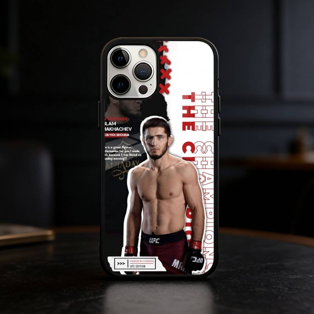 P4P Islam M-Makhachev Pouzdro na telefon Pro iPhone 17 16 15 14 13 12 Pro Max Plus pro Zrcadlový Bezdrátový Magnetický Kryt