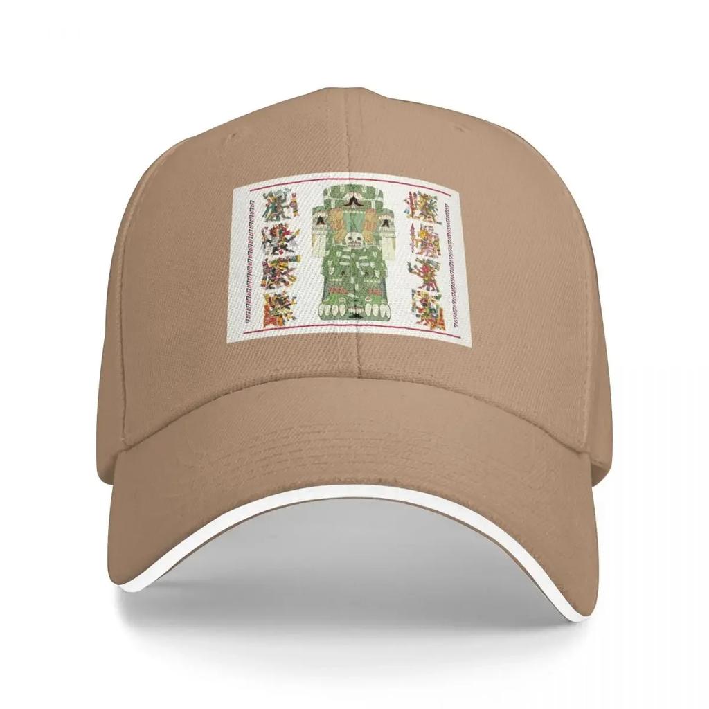 Coatlicue - Aztec Mother Goddess Codex Borgia Style JP Baseball Cap Fashion Beach Golf Women Men's