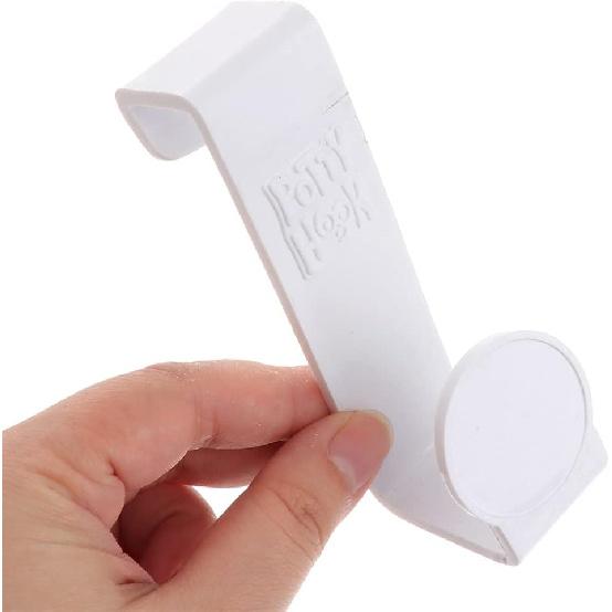 3pcs Potty Hook Toilet Tank Hooks Potty Ring Hook Bathroom Wall Hangers Plastic Hanging Hook Punch Cabinet Hook for Hanging Training