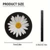2pcs Daisy Flower Absorbent Car Cup Holder Coaster Car Interior Accessories For Women, Water Cup Coasters For Car Vehicles & Home Desk