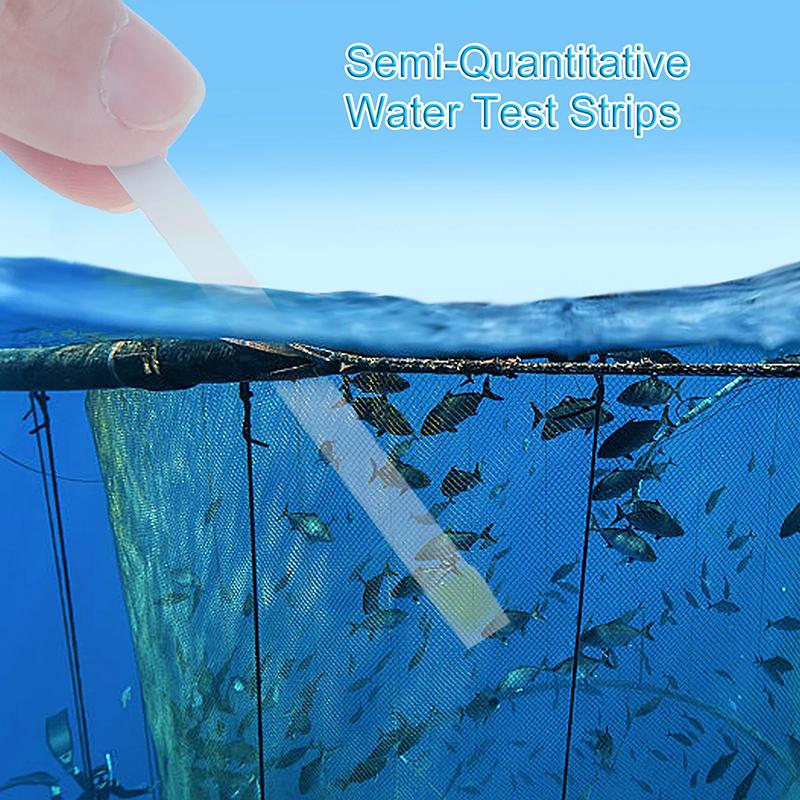 50Pcs/Pack Active Oxygen Detection Test Strips For Test Swimming Pools Water Test Strips For Fishpond Detecting Water Pollution