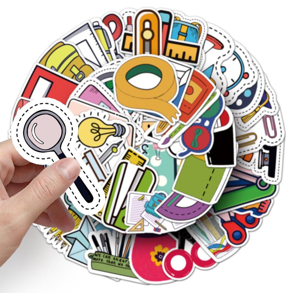 Cartoon DIY Sticker Set: 100 Sheets for Suitcase, Phone, Fridge, Guitar, Car & More