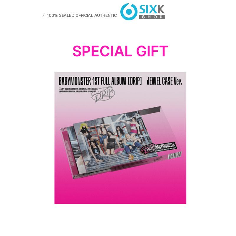 

[Pre-order] [SPECIAL GIFT] BABYMONSTER 1st FULL ALBUM [DRIP] JEWEL CASE Ver. JEWEL CASE /POB Weverse