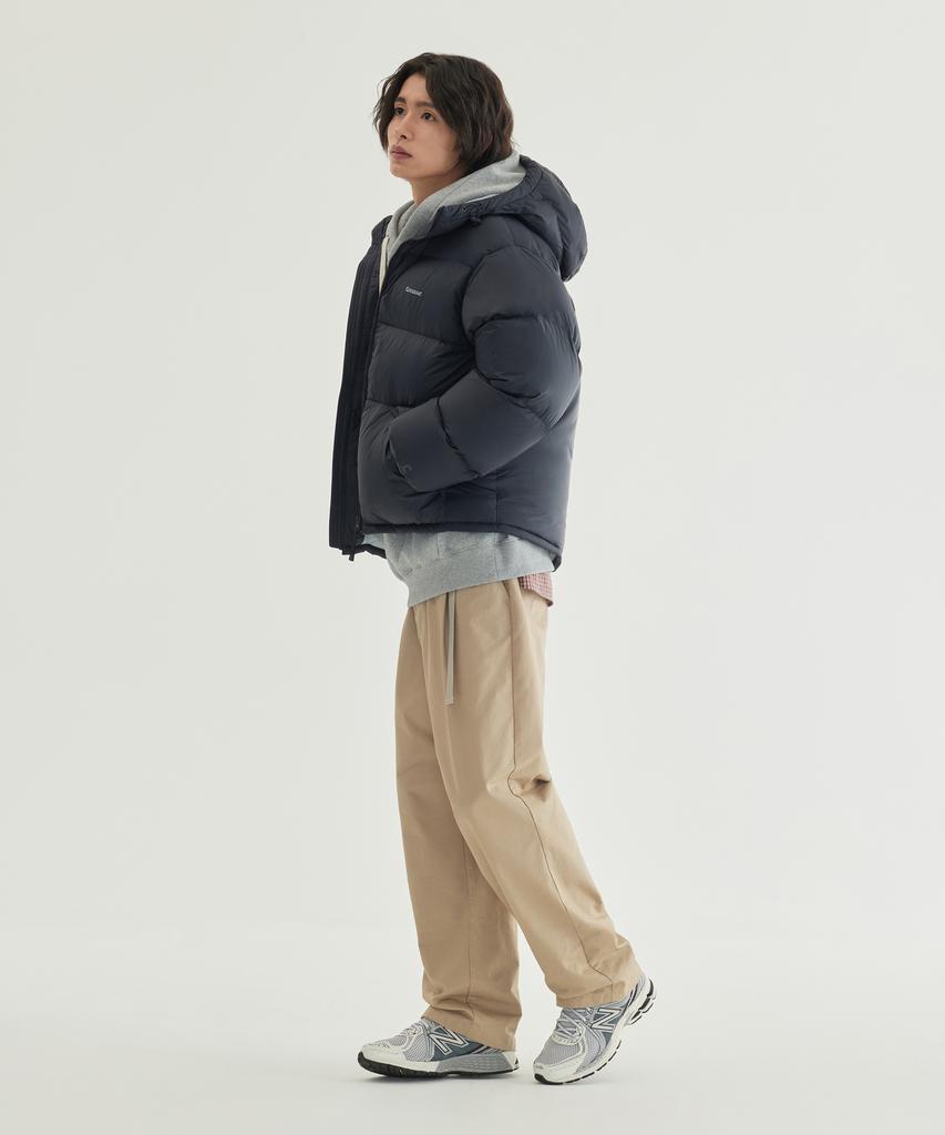 COVERNAT Civic Rds Hooded Short Puffer Dark Navy