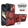 Slide Camera Magnetic Case For Poco F6 X6 X5 Pro 5G X4 GT X3 NFC Coque For Poco F5 M6 M4 Pro M5S Armor Ring Holder For Magsafe