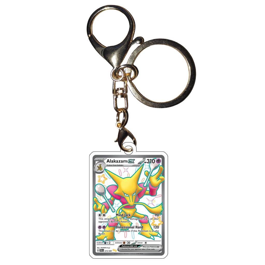 Pokemon Anime Mew Keychains Alakazam Pidgeot Forretress Gardevoir Toedscruel Noivern Diy Acrylic Action Figures Game Collection