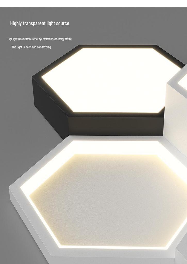 Modern Geometric Ceiling Light for Living Room, Study, or Bedroom – Minimalist and Romantic Design