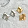 Trendy Metal Irregular Geometric Stud Earrings For Women Statement Vintage Exaggerated Gold Silver Color Jewelry Earrings Gift