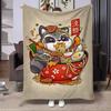 8 Sizes Anime Ramen Printed Blanket Warm Soft and Comfortable Home Travel Blanket Sofa Bedding Cover Blanket Kids Gamer Gift