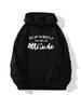 Letter Slogan Loose Hooded Drawstring Pullover with Large Pockets.jpgHooded Sweatshirt Breathable Crew Neck Street Style Sweatshir