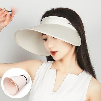 Cappello Estivo a Tesa Larga in Seta Ghiaccio Ciclismo Protezione Solare Cappello da Spiaggia Cappello da Sole da Donna Cappello a Tesa Vuota Cappellino Pieghevole da Esterno
