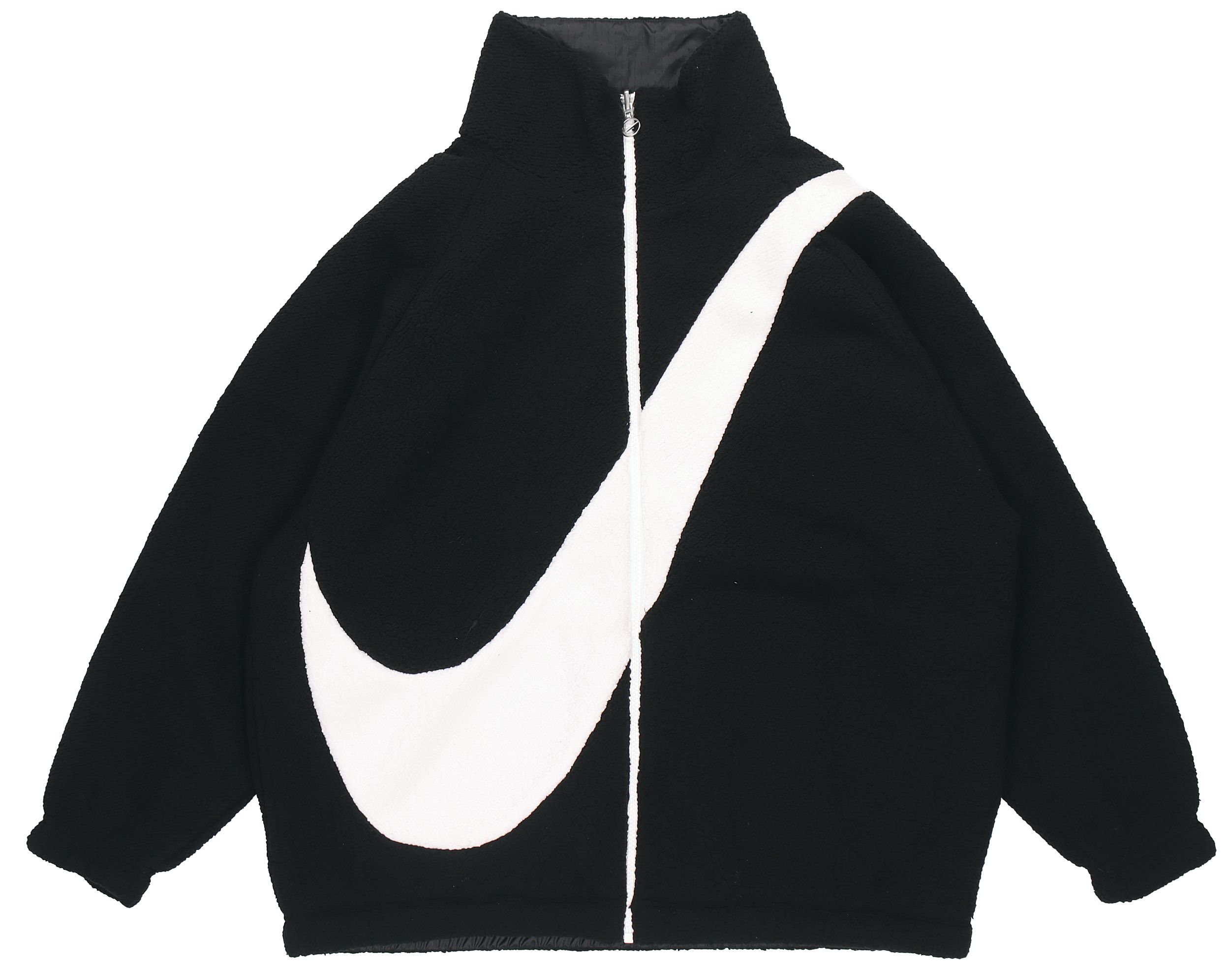 Nike Velvet Jackets Women s Black Stand Collar Thickened And Fleece Lined CZ4064-010 XS