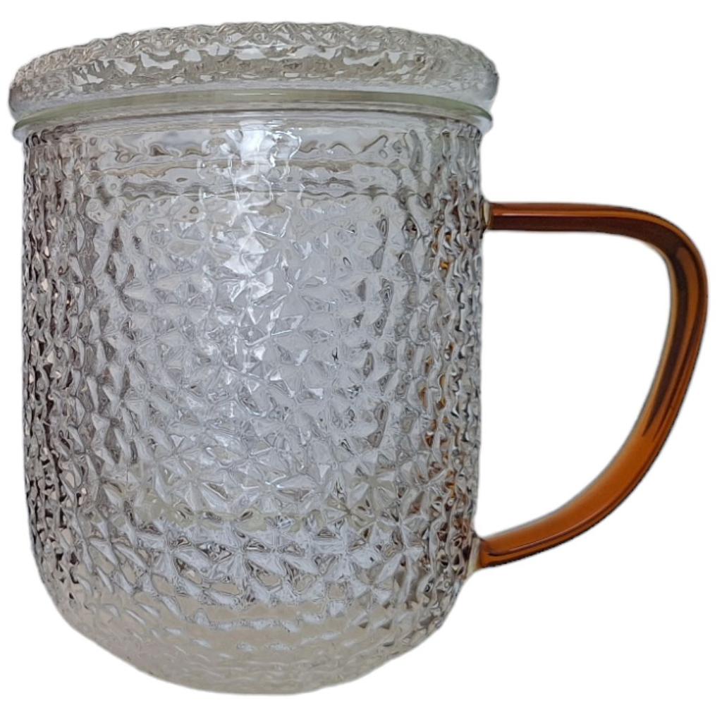 THERMAL GLASS MUG 0.4L WITH GLASS INFuser FOR TEA AND HERBS
