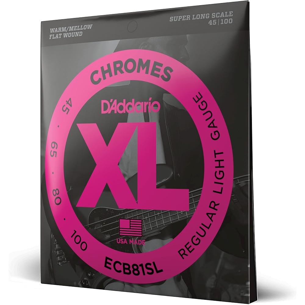 D'Addario Daddario Bass String Flatwound Super Long Scale .045-.100 ECB81SL [Domestic Genuine]