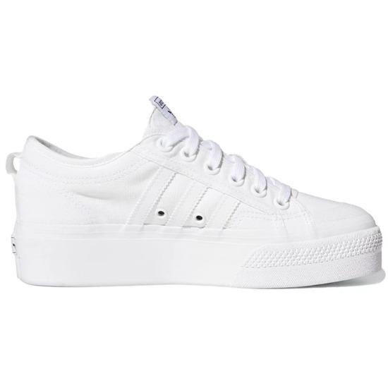adidas Nizza Platform Triple White Women Sneakers  FV5322