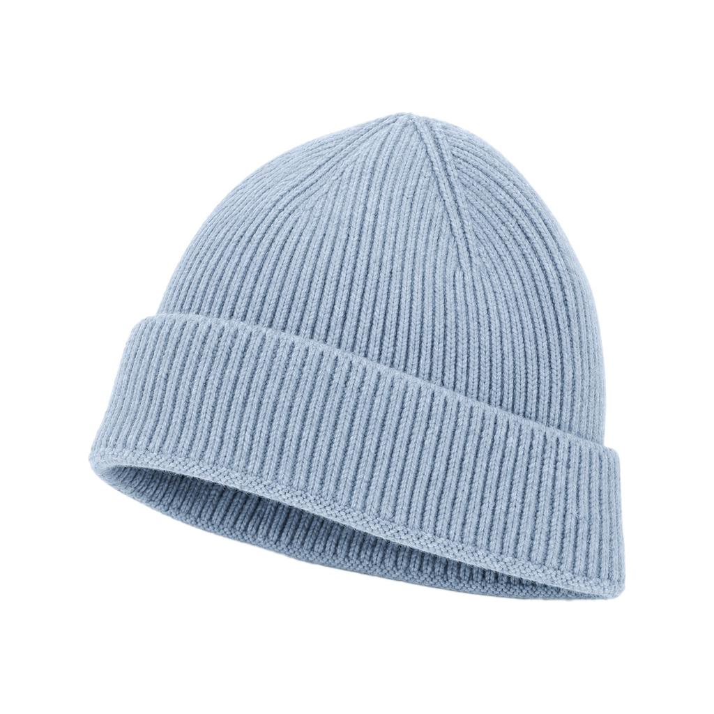 Basic solid-color striped needles show the face, small woven hat for men, enlarged head circumference in autumn and winter, versatile couple's cold