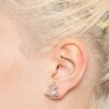 VIVIENNE WESTWOOD Studded Design Silver Plated Rhinestone Earrings Women Earrings 6201036S01P347A