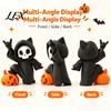 3D Printed PLA Halloween Gift Little Pumpkin Skull Ornament, Decor, Cute Desktop Handheld Sculpture Figurine for Home Table Decoration And Festive
