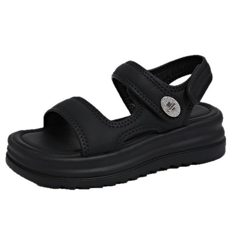 Platform sandals female pregnant women wear soft-soled non-slip summer new models with skirts fashionable beach cool slippers