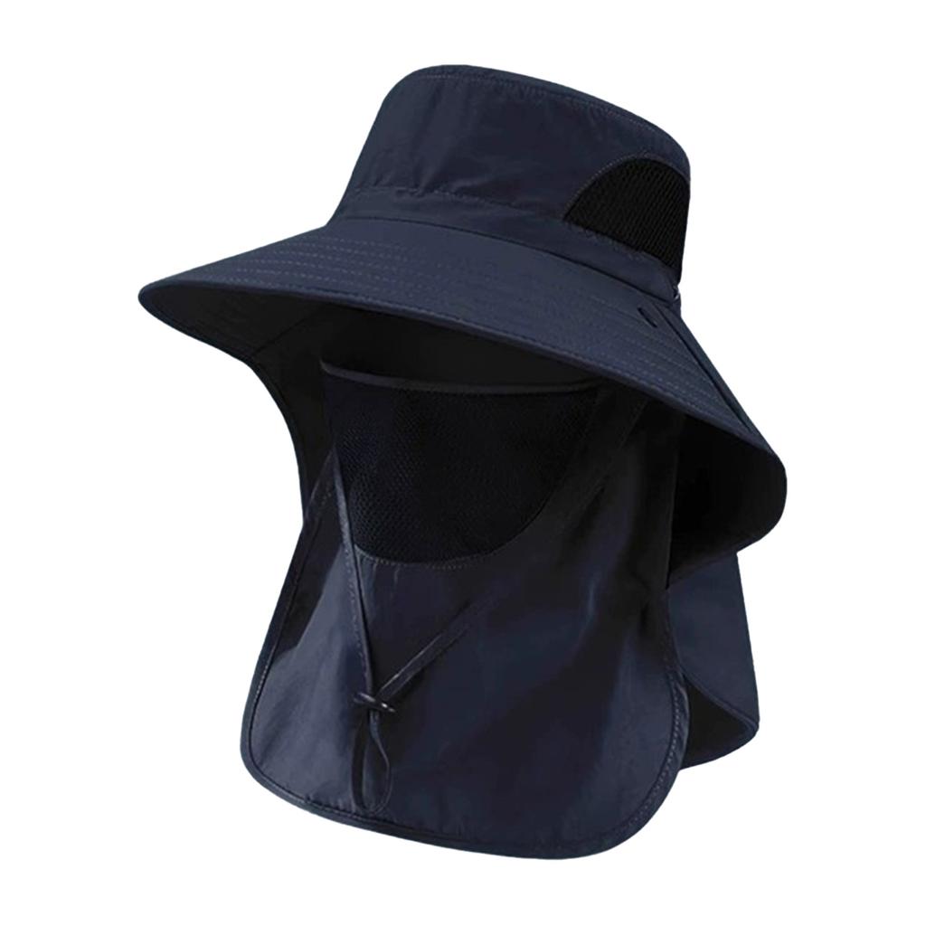 Sonnenschutzhut mit Nackenschutz Cooler Strandhut Reisekrempe Sommer UV-Hüte für Sommer Strand Angeln Wandern
