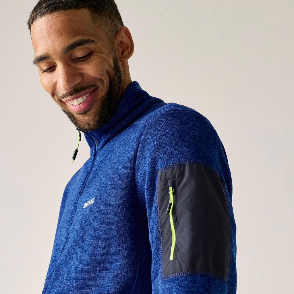 Regatta Mens Newhill Marl Full Zip Fleece Jacket