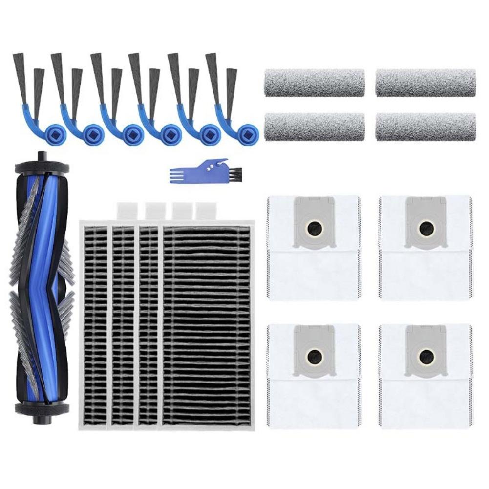 For Ecovacs For Deebot T80 For Omni Robotic Vacuum Cleaner Parts Main Rollers Side Brushes HEPA Filters Replacement Dust Bags