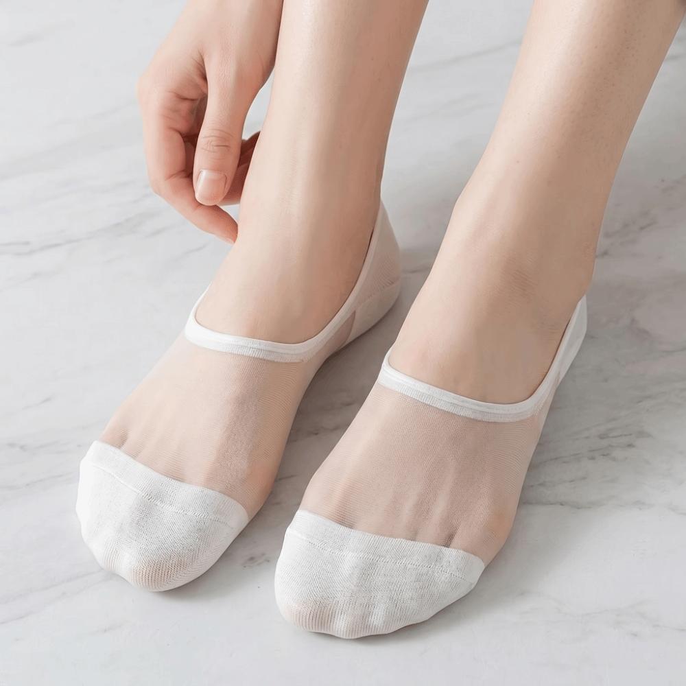 6 Pairs Breathable Low-Cut Socks Ultra-Thin Boat Socks Fashion Women Ankle Socks  Summer