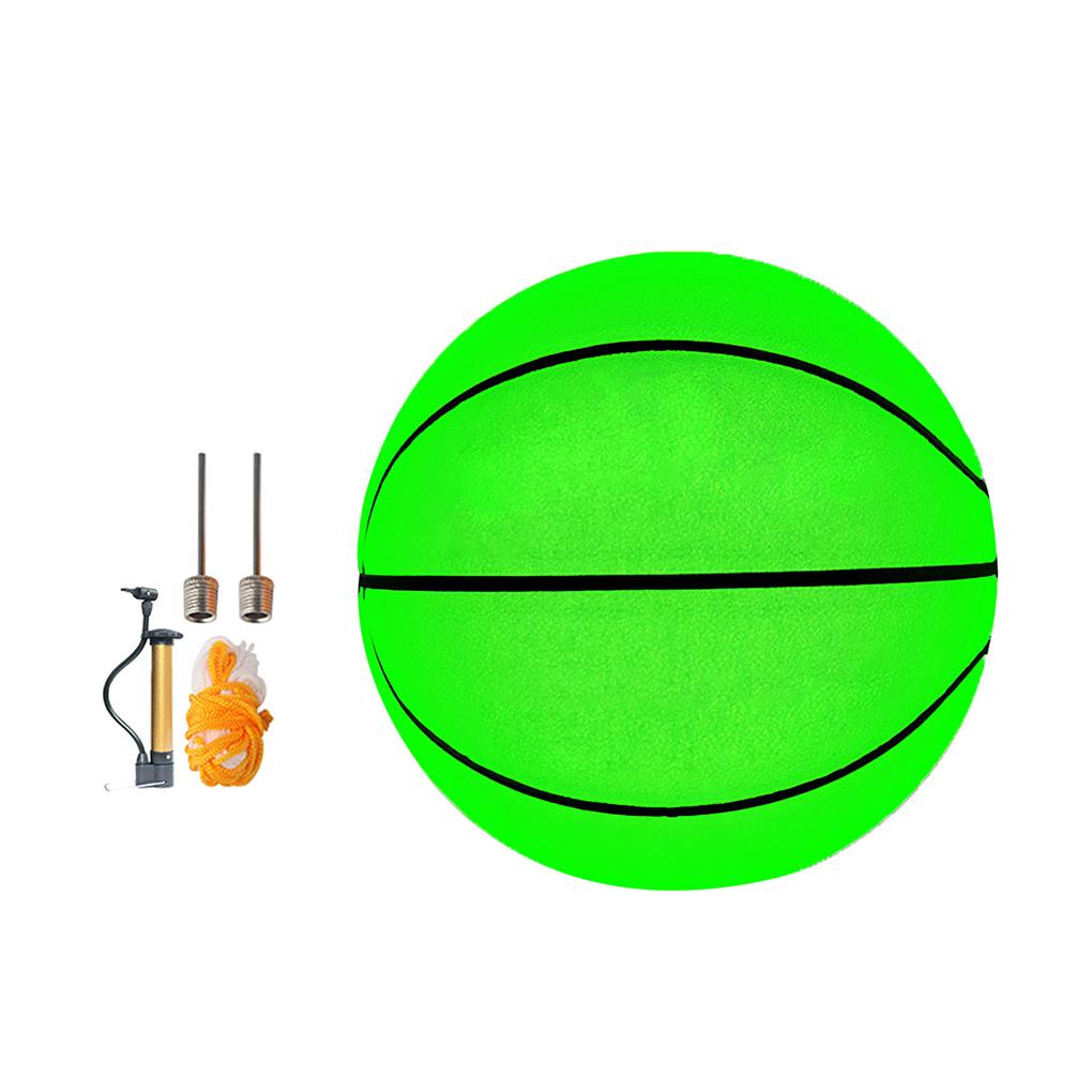 

Glowing Basketball Reflective Toy Green Balls Night Competition Fluorescence