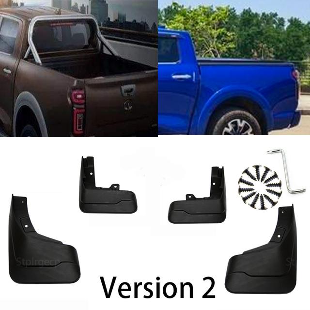 Flaps de noroi pentru mașină pentru accesorii tunului Great Wall GWM Pao Poer ~ 2023 Flaps de noroi pentru roți din față spate Fender Mud Guard Splash