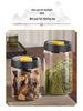 Large Capacity Vacuum-Sealed Glass Jar for Coffee Beans and Tea