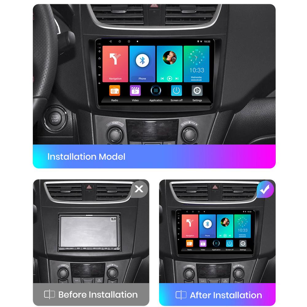 Android Car Radio Stereo For Suzuki Swift 2011-2016 GPS Navigation 2DIN 4 Core Multimedia Player Carplay Autoradio 4+64GB