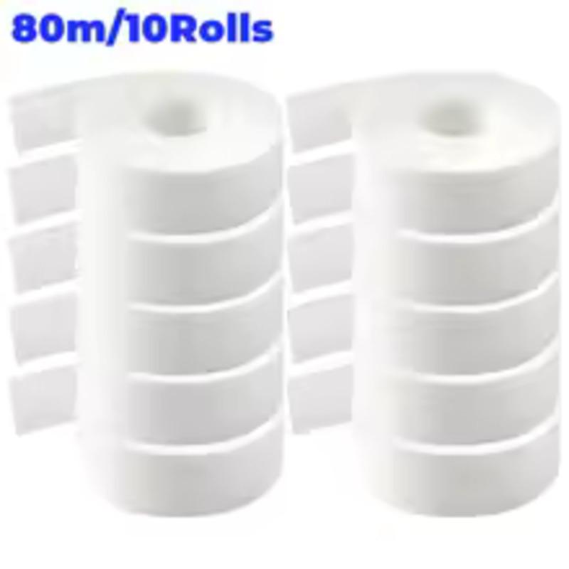 8/80M Hat Shirt Collar Anti-dirty Grime Protector Fixing Sticker Self-adhesive Disposable Tape Rolled Sweat-absorbent Tape
