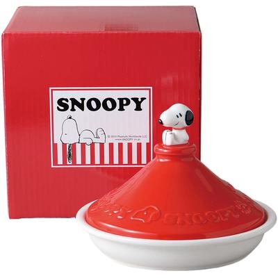 Earthenware Tajine 21cm Diameter X 16cm Snoopy Mino Ware Ale-net Pot, Heat-Resistant Ceramic, High, Design,