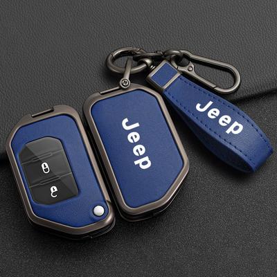 Car Remote Key Case Cover Protector Shell For Gladiator JT Sahara JLU Wrangler JL Rubicon 2018 2019 2 3 4 Button Flip Key