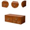 Wood Desk Organizer with Drawers Desktop Organizer Multifunctional Organization for Bills Dresser Tabletop Home Vanity