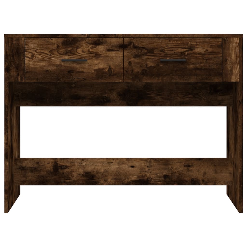 Console Table Smoked Oak 100x39x75 cm Wood Based Material