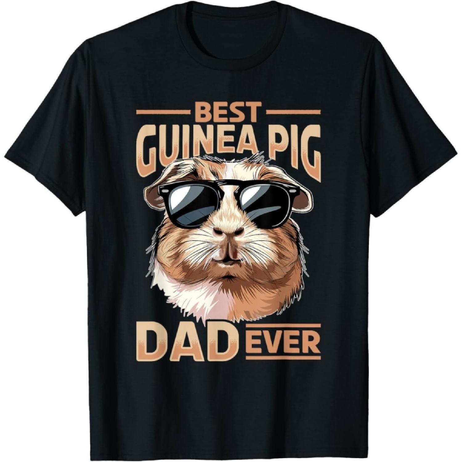Funny Guinea Pig Pet Lover Rodent Animal Best Guinea Pig Dad T-Shirt S