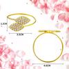 1-50PCS Leaves Napkin Rings Elegant Gold Sliver Leaf Napkin Buckles Holder for Birthday Wedding Party Dinner Table Decor