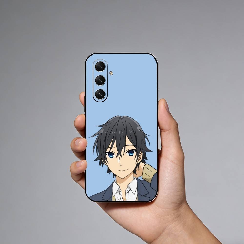 Anime H-Horimiya Phone Case For Samsung Galaxy A73,A21s,A22,A31,A52,A53,A71,A41Soft Black Shell