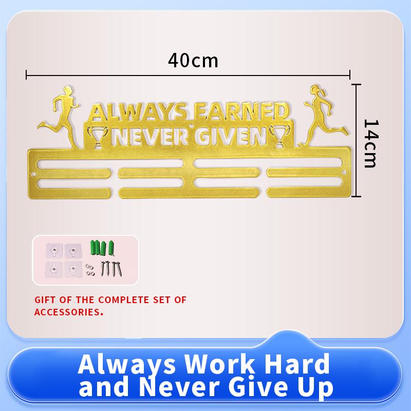 Factory Direct Custom Large Wall Hanger Metal Medal Display Rack for Bulk Medals & Awards Storage