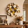 45cm Fall Pumpkin and Hanging Wreath for Thanksgiving Front Door Decor