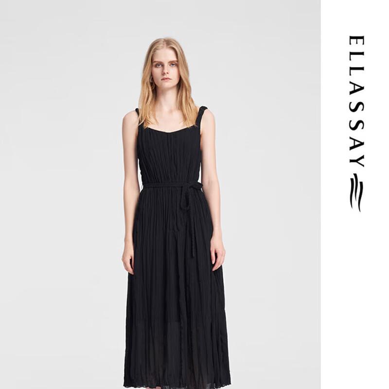 

ELLASSAY Women s Elegant Pleated Strappy Dress S