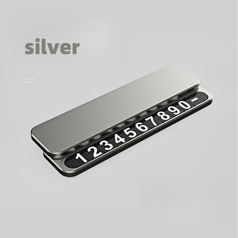 

1Pc temporary parking sign, moving car number plate, new hidden phone number ornament, car number plate