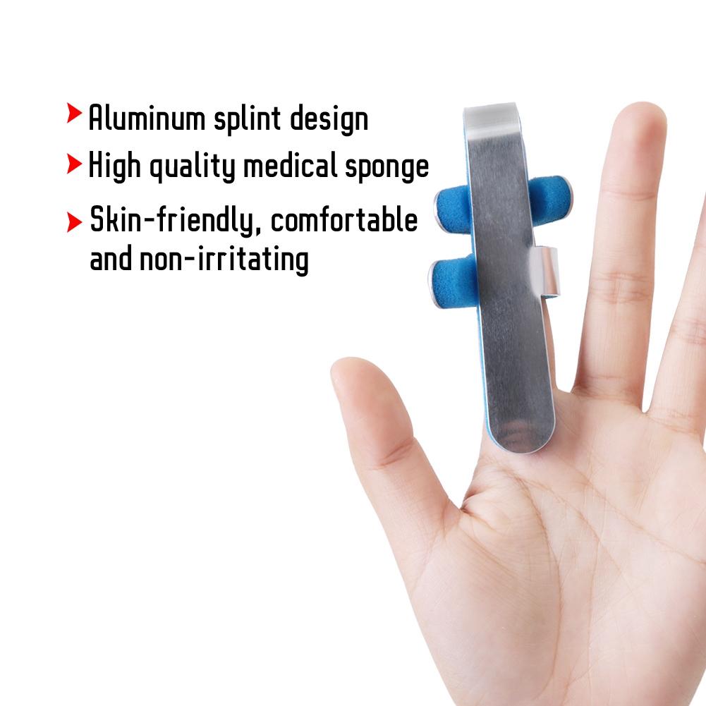 Aluminium Alloy Finger Protector Correction Fixed Splint Brace Finger Support Sleeve S