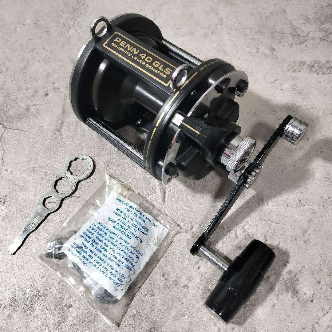 Used PENN 40 GLS Graphite Double Shaft Reel Lever Drag