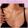 Geometric Pearl Pendant Chain With Shell And Starfish For Summer Beach Vacation