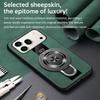 For Honor 600 600Pro Magsafe Wireless Charging Magnetic Ring Holder Case For Honor 600Pro Soft Frame PU Leather Shockproof Cover